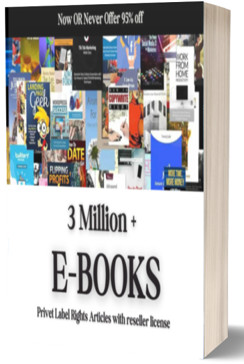 Ultimate eBook & PLR Article Bundle – 3 Million eBooks + 3 Million PLR Articles with Resell Rights