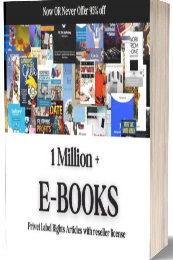 1 Million+ eBooks & PLR Articles Bundle with Reseller License - Unlock Endless Learning & Profit